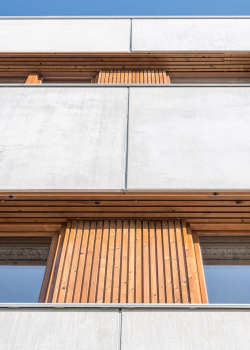 Lunawood Thermowood Cladding in Gabarro Headquaters