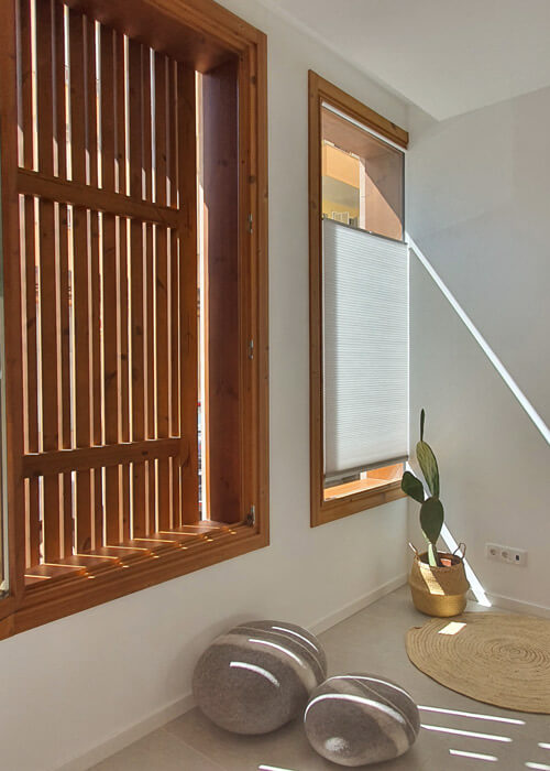 Lunawood Thermowood Cladding In Private Apartment in Spain